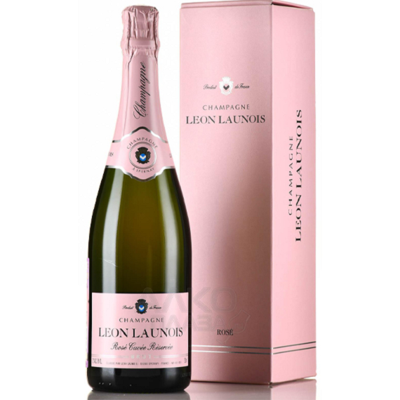 Шампанское Леон Лонуа роз. брют 0,75л. 12%