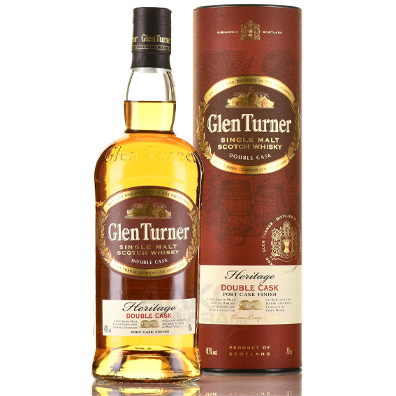 Виски Глен Тернер Дабл Каск односолодовый 0,7л. 40% подарочная упаковка